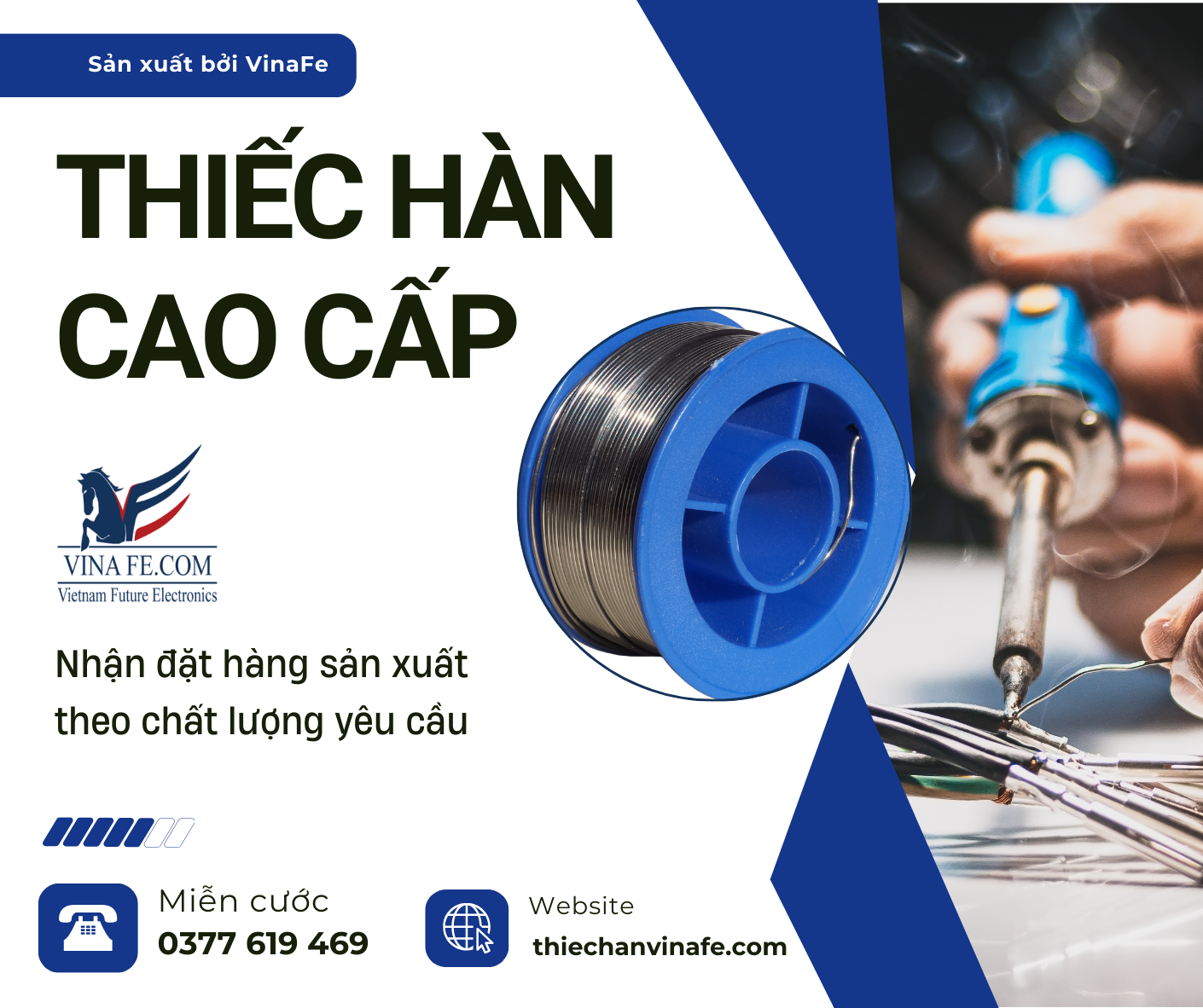 Thiếc hàn "đo ni đóng giày" cho doanh nghiệp của bạn - Chỉ có tại VinaFe!