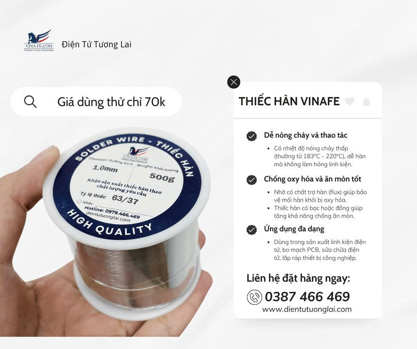 Mua Thiếc Hàn Loại Tốt Ở Đâu? Địa Chỉ Cung Cấp Uy Tín, Giá Tốt