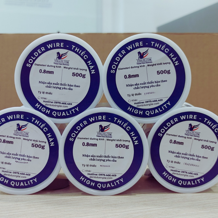 Thiếc Hàn VinaFE 63/37 – Độ Chảy Mượt, Kết Nối Mạnh Mẽ, Chống Oxy Hóa