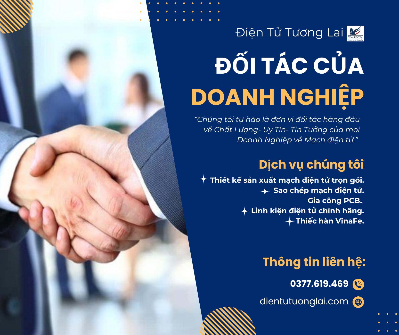 Tại sao mọi doanh nghiệp trong lĩnh vực mạch điện tử lại chọn Đối tác Vinafe