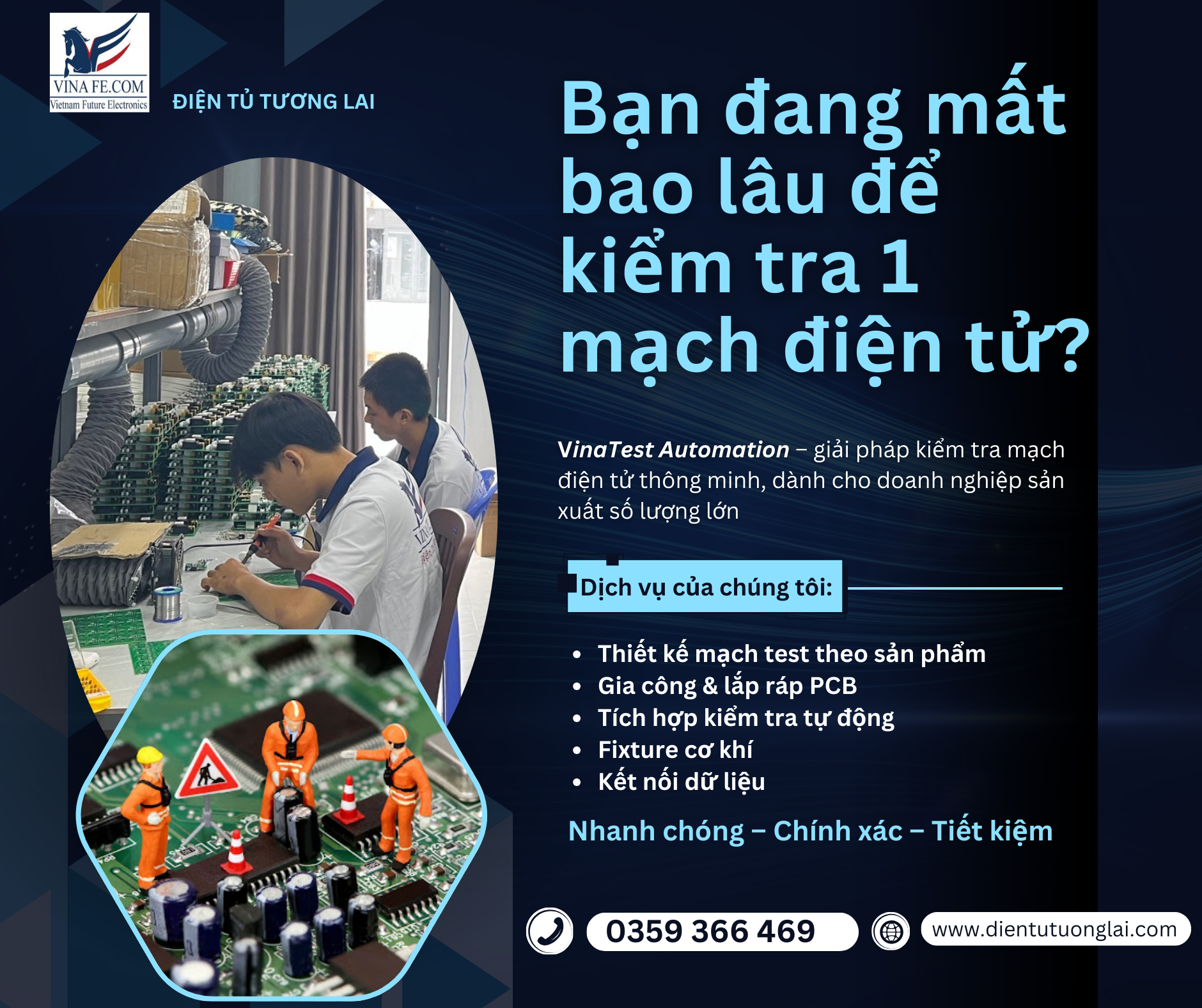 Giải pháp mới từ VinaTest Automation: test mạch chỉ trong vài giây!